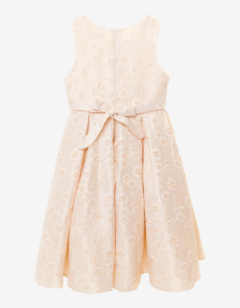 Girls Golden Glow Dress in Gold