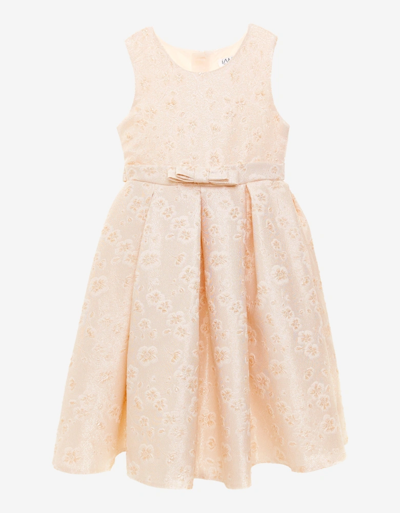 Girls Golden Glow Dress in Gold