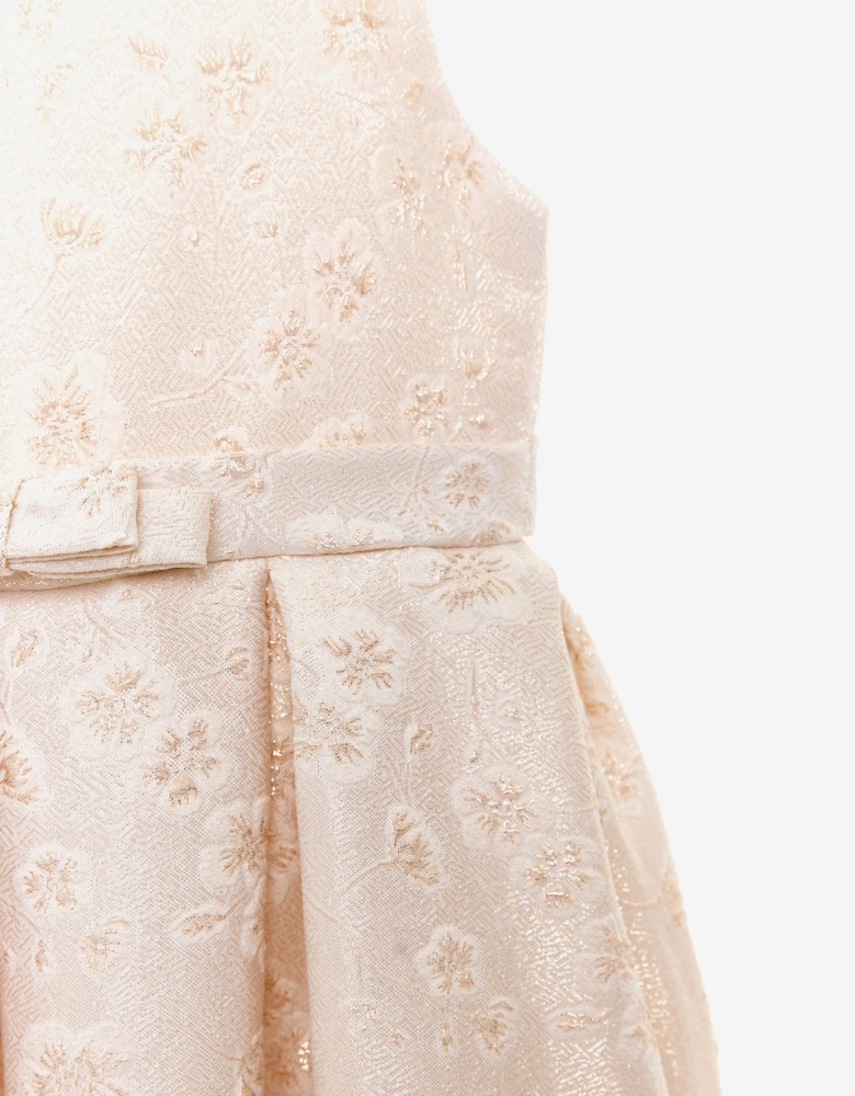 Girls Golden Glow Dress in Gold