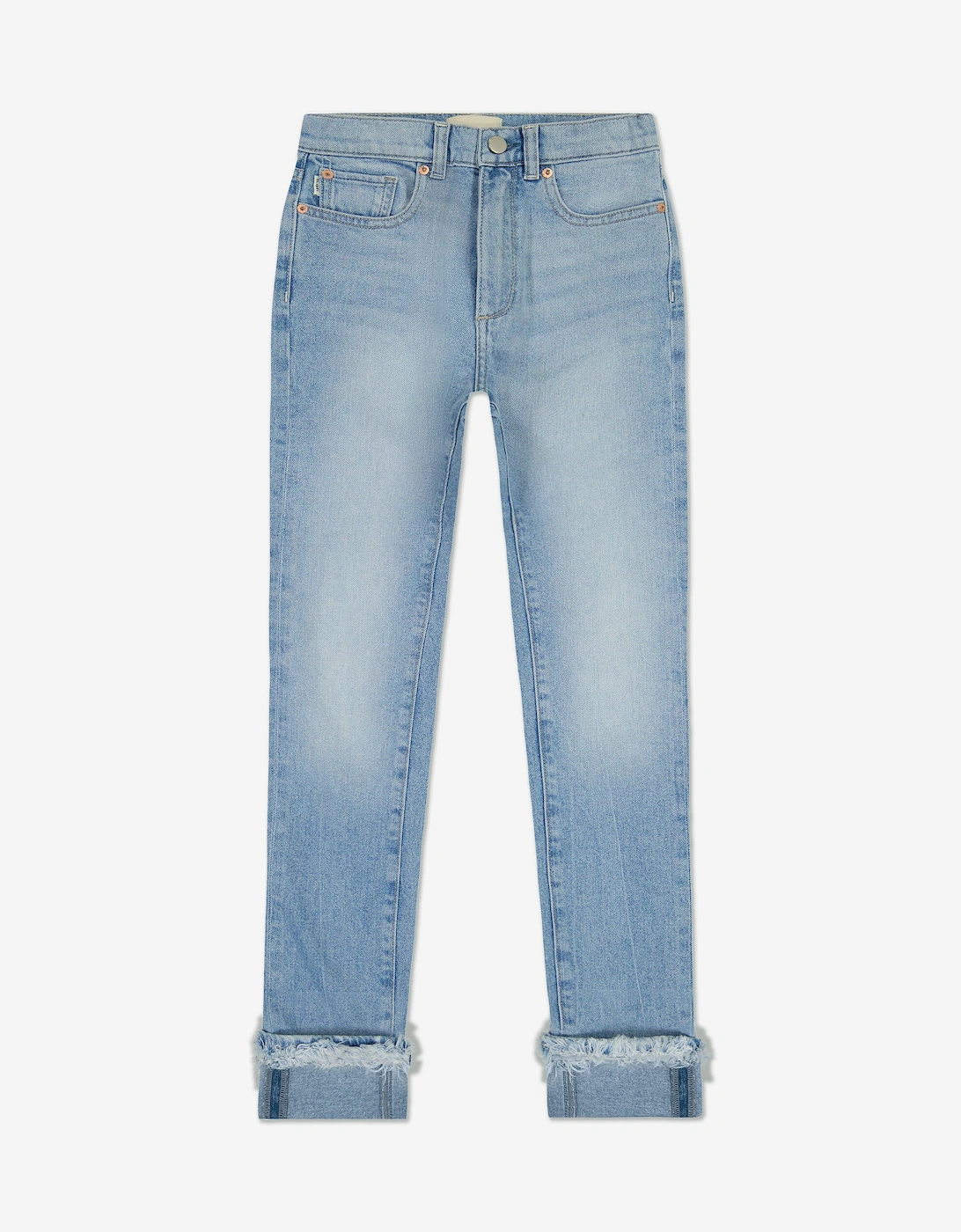 Girls Emie Straight High Rise Jeans in Blue, 5 of 4