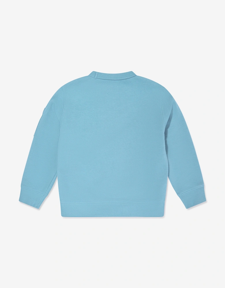 C.P. Company Boys Logo Sweatshirt in Blue
