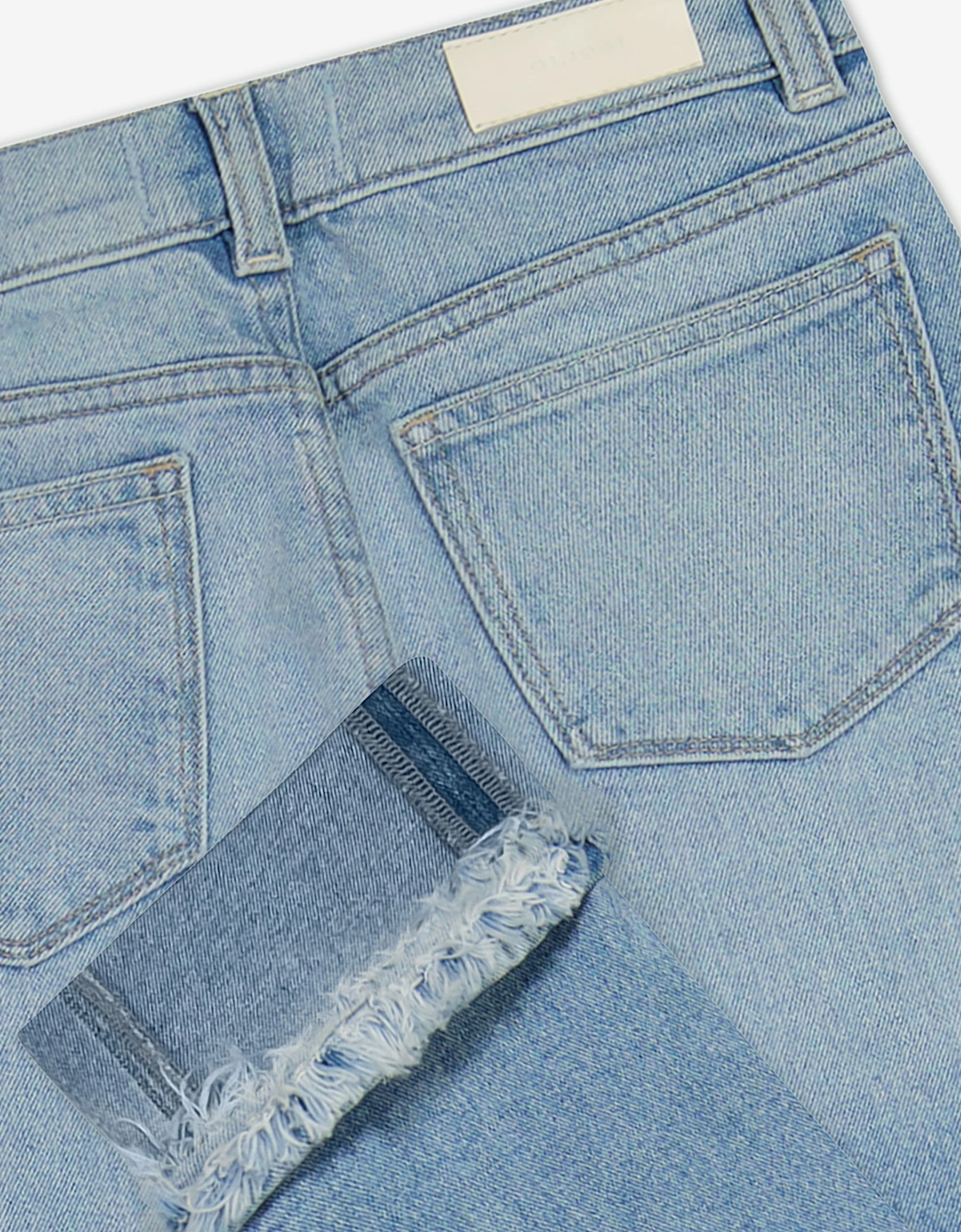 Girls Emie Straight High Rise Jeans in Blue