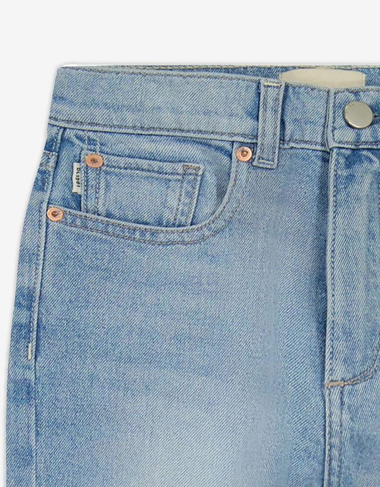 Girls Emie Straight High Rise Jeans in Blue
