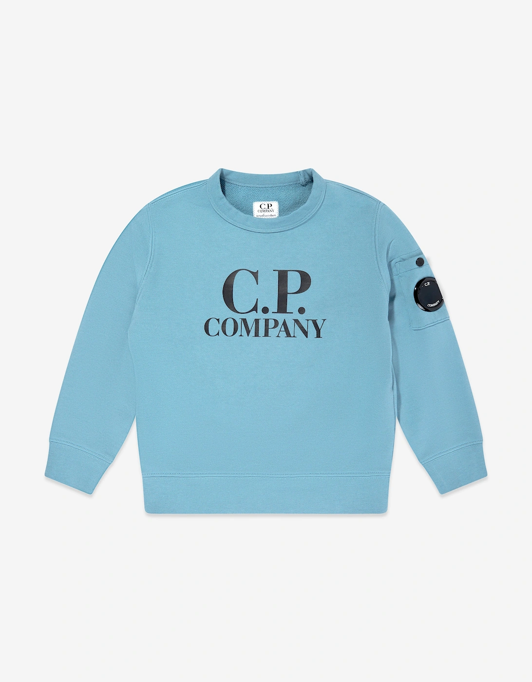 Cp Company Boys Blue C.p. Company Logo Sweatshirt In - Size: 4 Years Kids