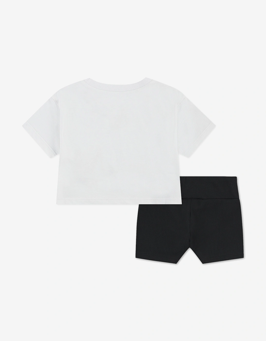 Baby Girls Wild Flower T-Shirt and Shorts Set in Black
