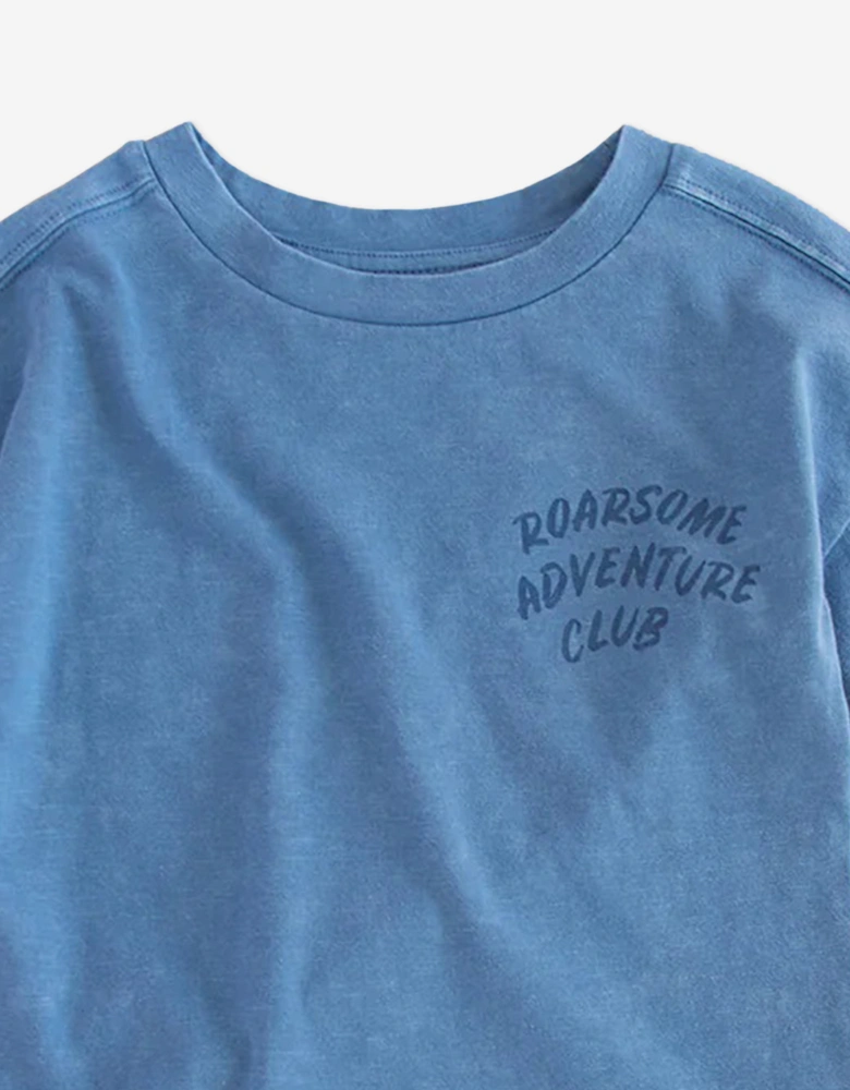 Boys Reef The Shark Adventure Club T-Shirt in Blue