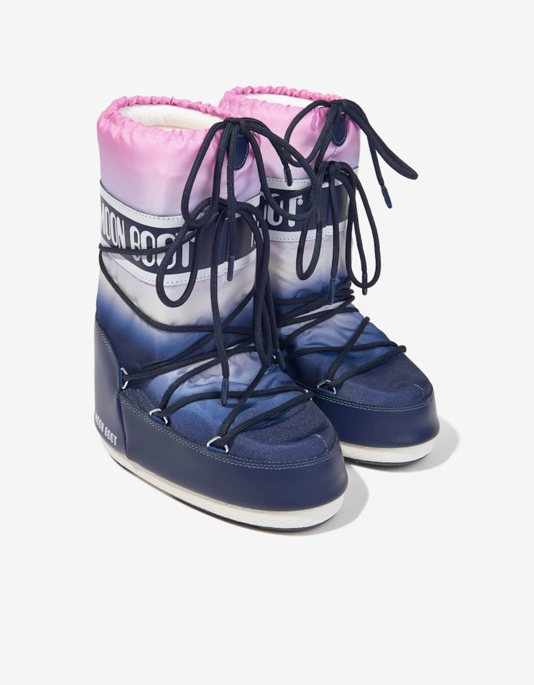 Moon Boot Kids Icon Moonrise Boots in Blue
