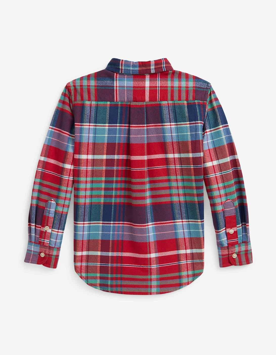 Boys Checked Oxford Shirt in Red
