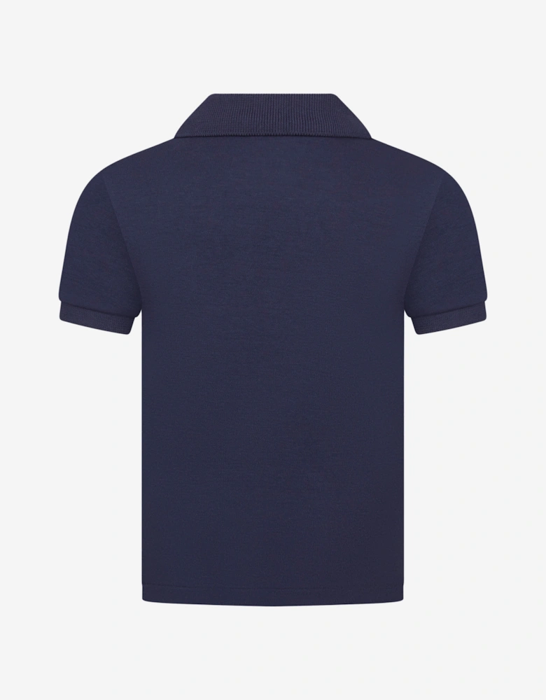 Baby Boys Logo Polo Shirt in Navy