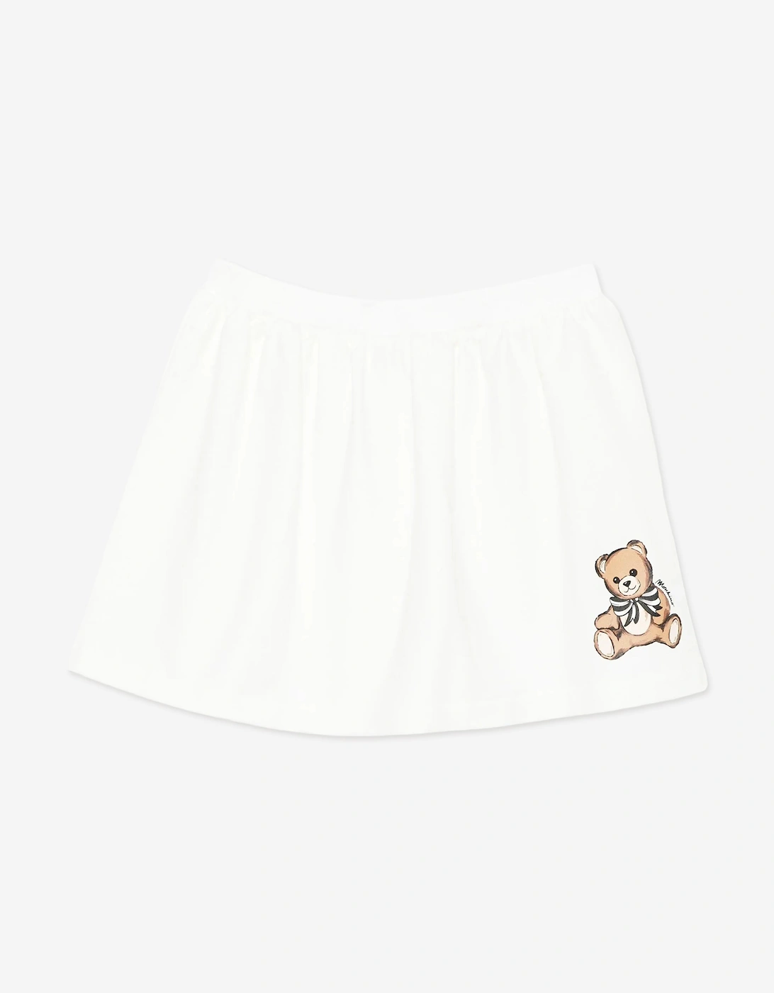 Girls Teddy Bear Skirt in Ivory, 4 of 3