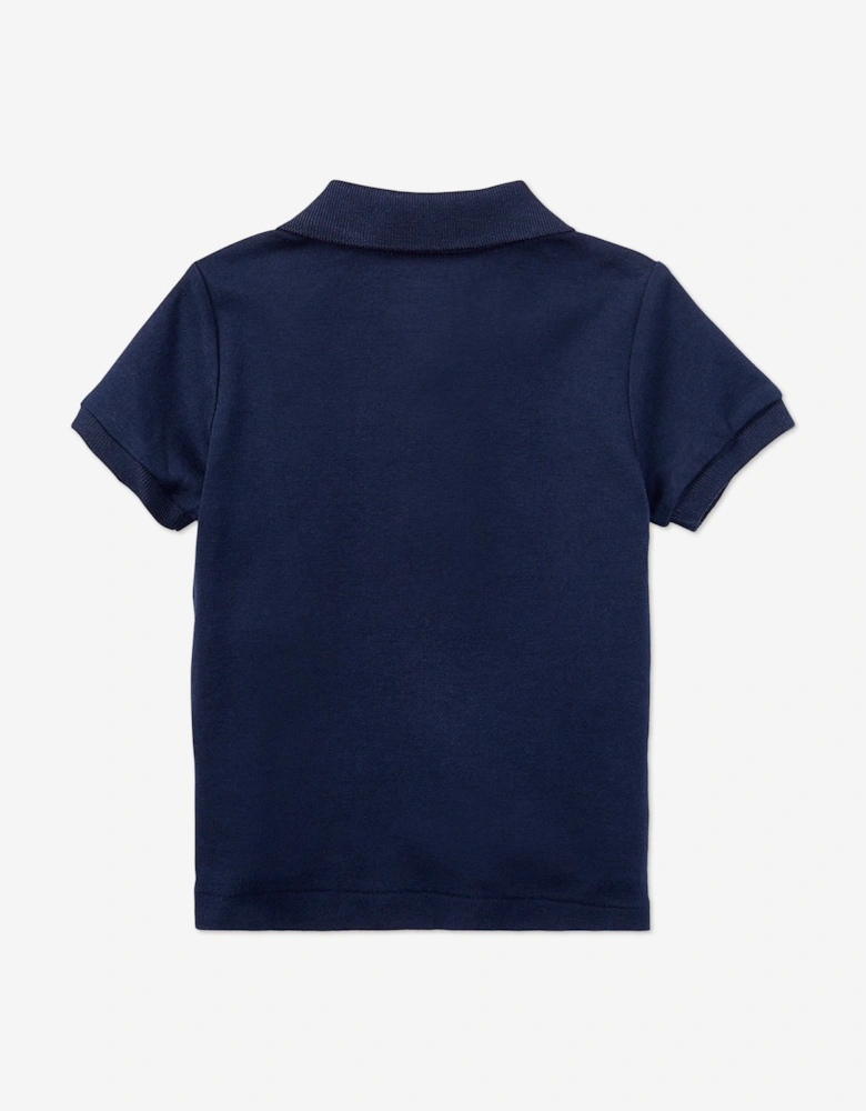 Baby Boys Logo Polo Shirt in Navy
