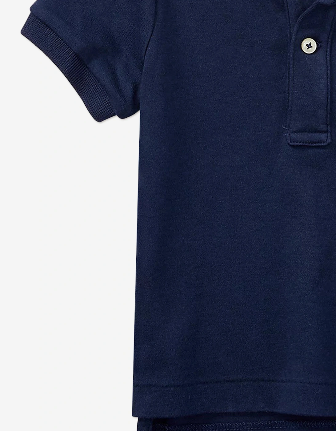 Baby Boys Logo Polo Shirt in Navy