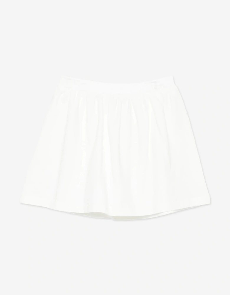 Girls Teddy Bear Skirt in Ivory