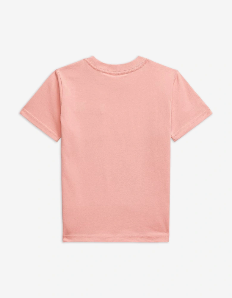 Boys Jersey Pocket T-Shirt in Pink