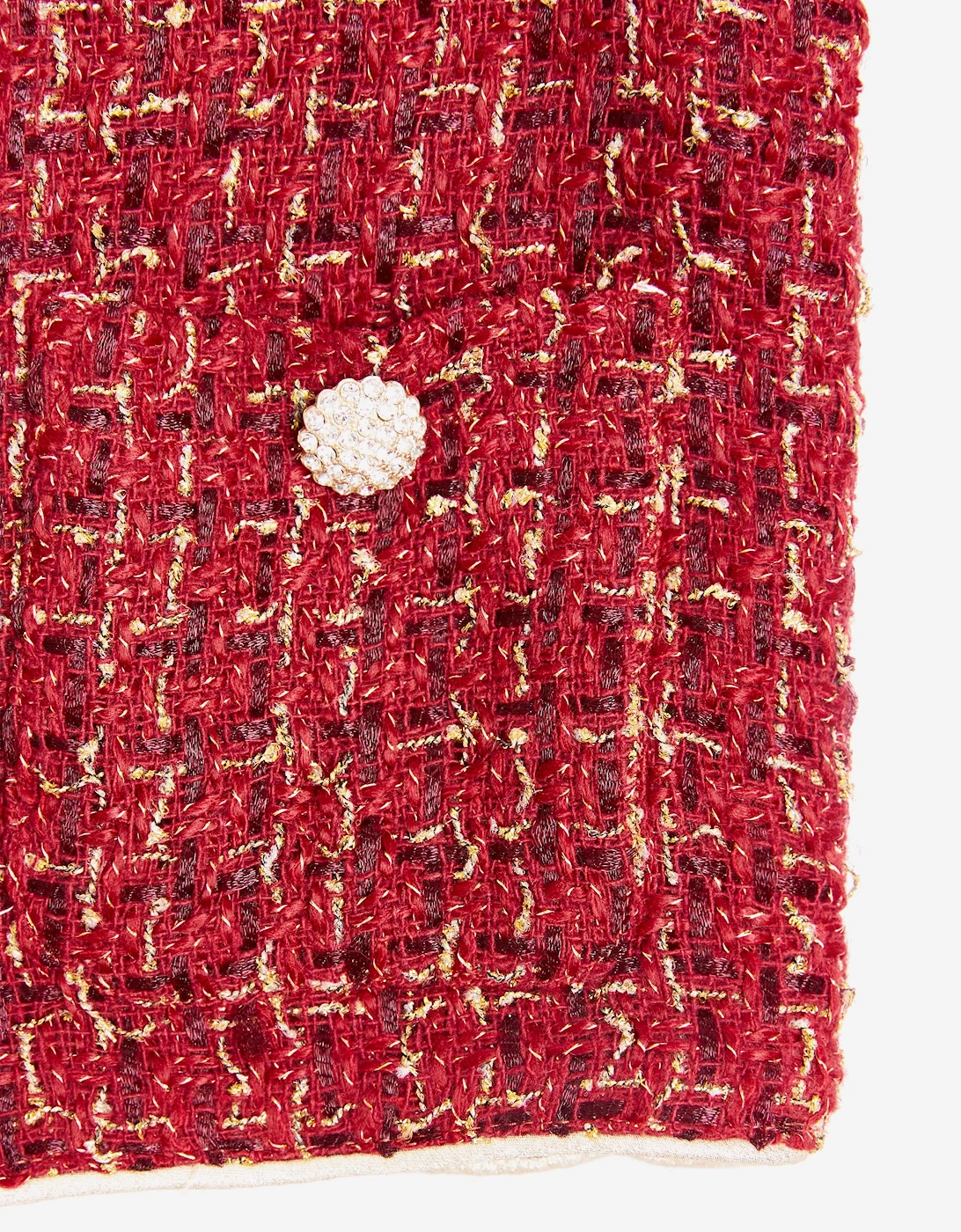 BCBGMAXAZRIA Girls Tweed Jacket in Red