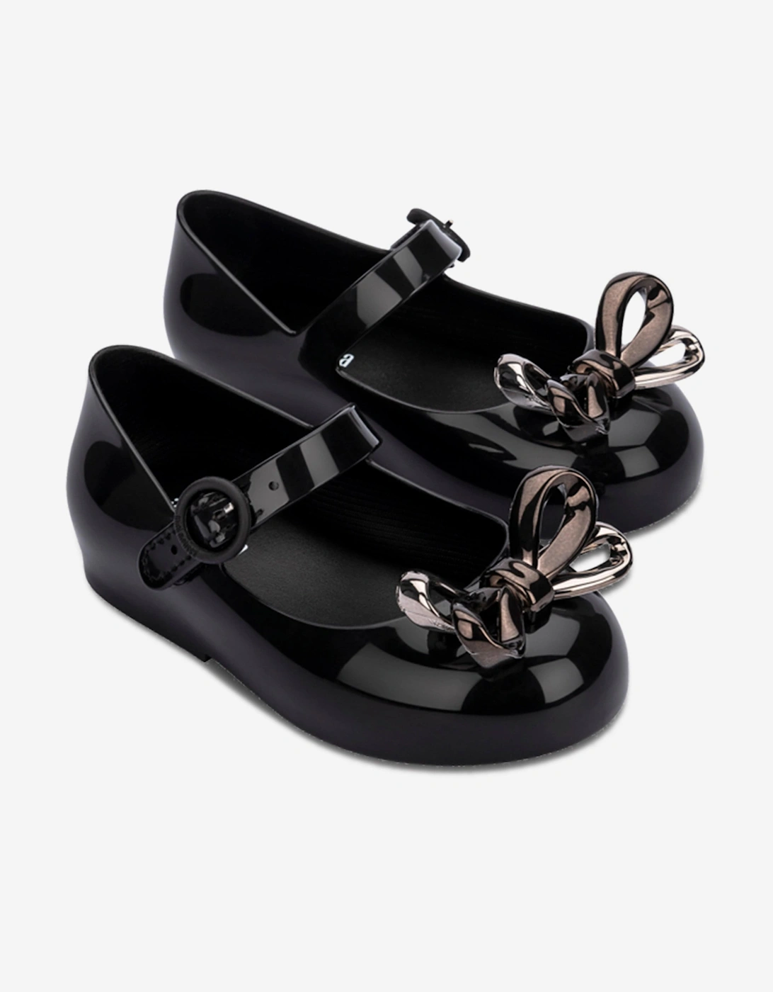 Girls Sweet Love Glam Ballerinas in Black