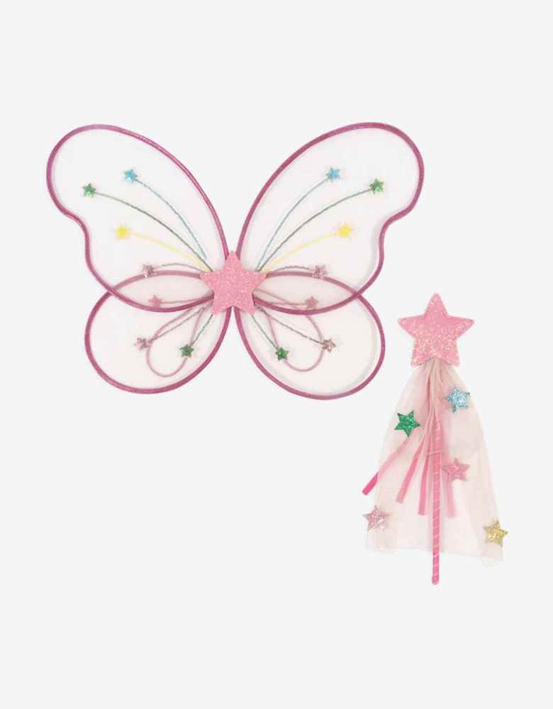 Girls Fairy Rainbow Costume in Pink