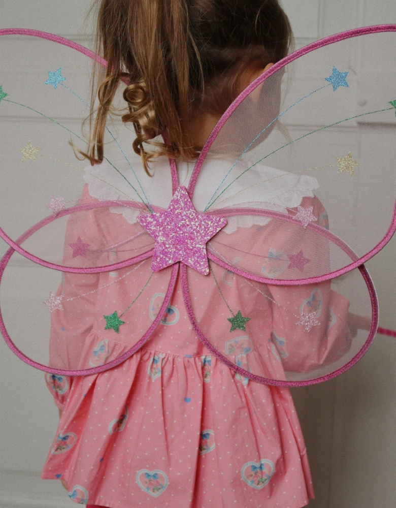 Girls Fairy Rainbow Costume in Pink