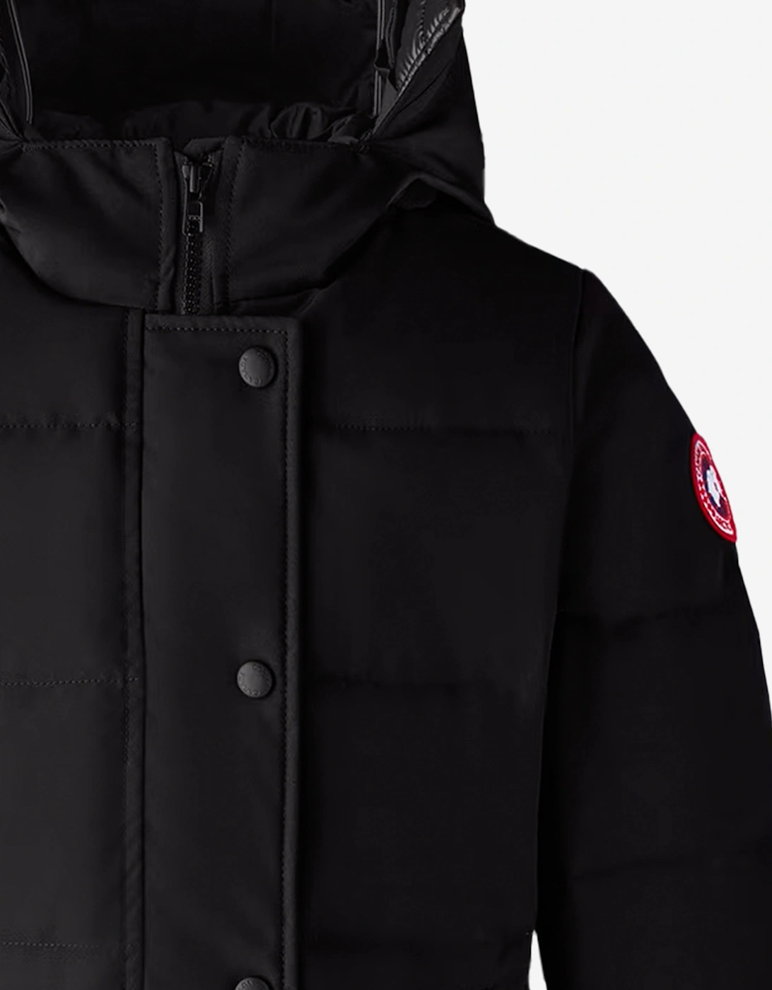 Girls Down Padded Juniper Parka Coat in Black
