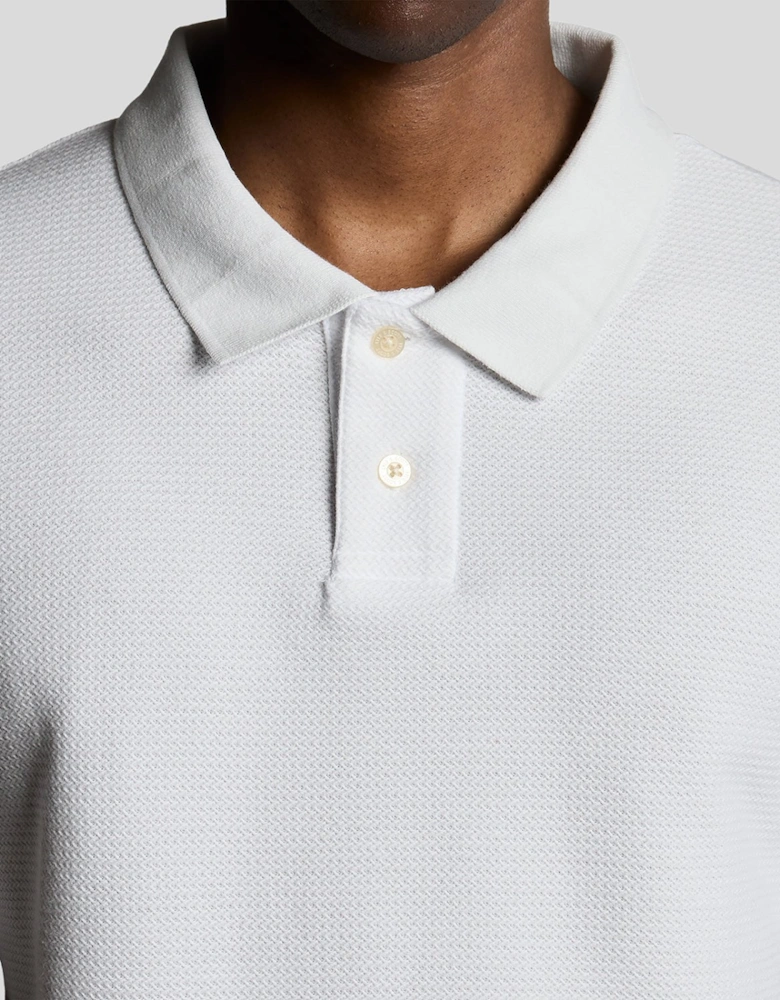 Jacquard Dobby Knit Polo Shirt
