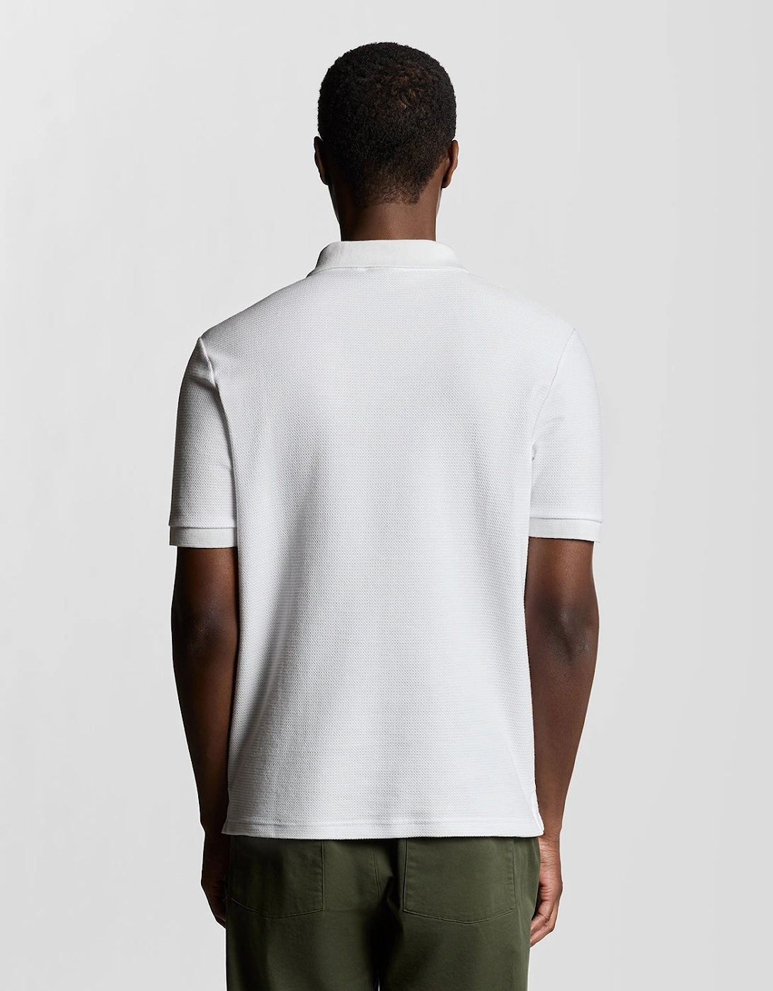 Jacquard Dobby Knit Polo Shirt