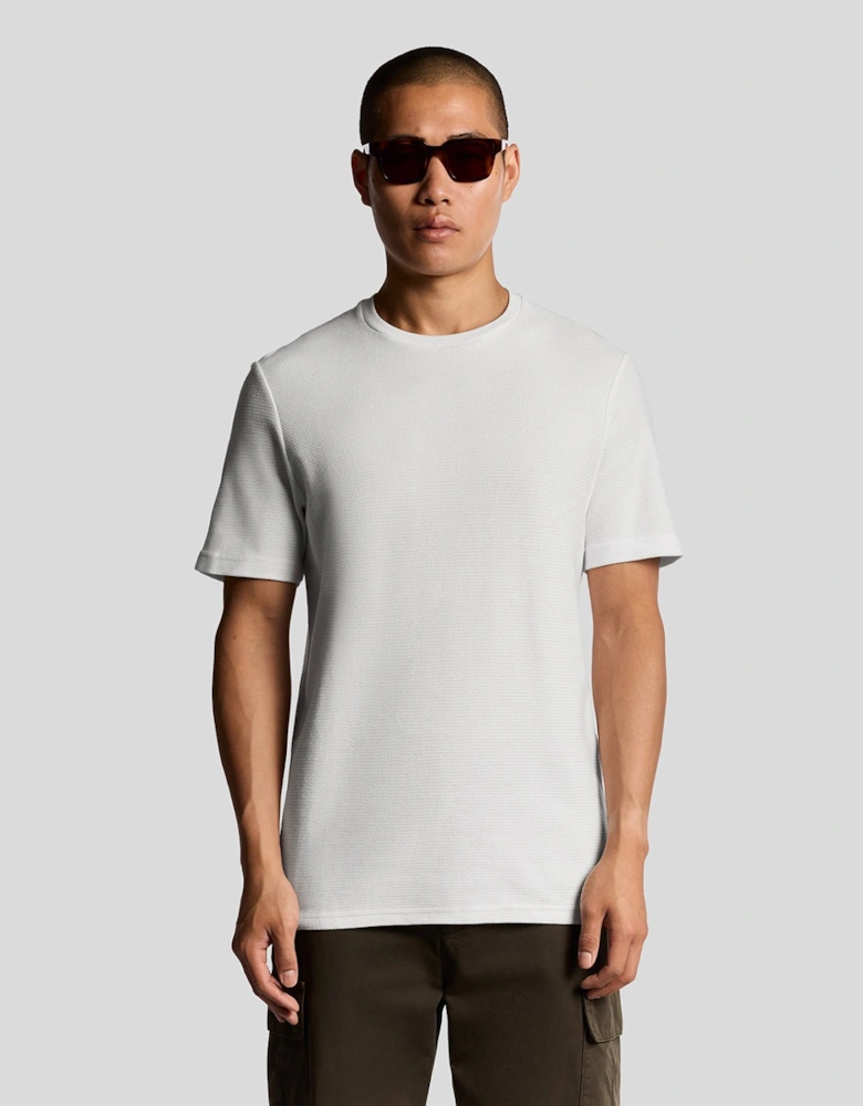 Jacquard Dobby Knit T-Shirt