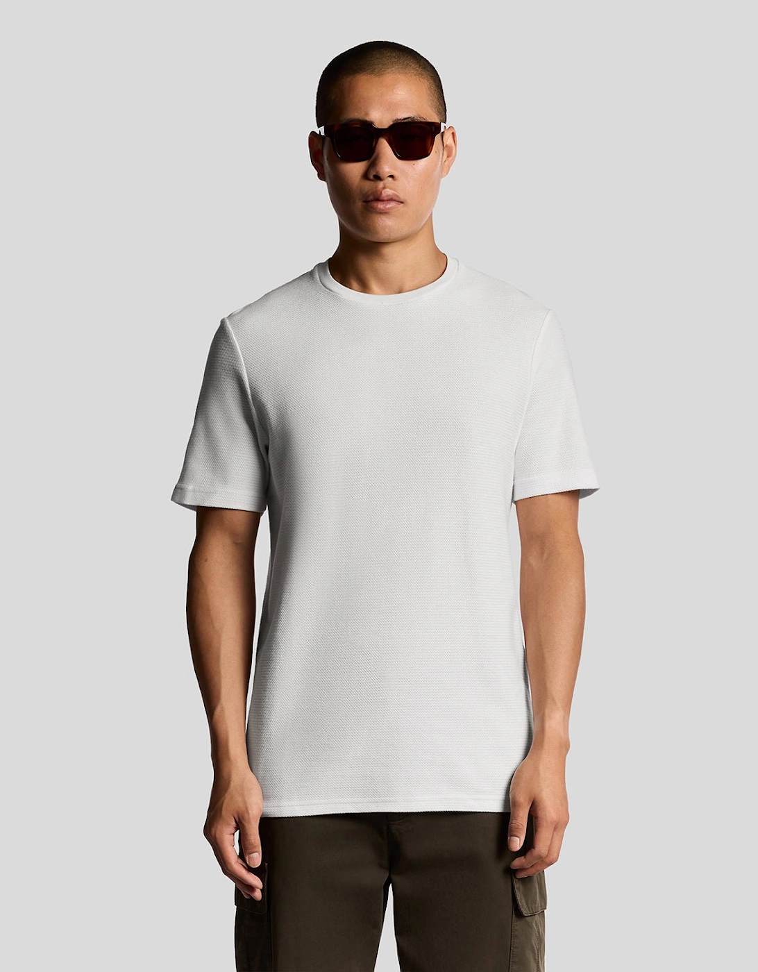 Jacquard Dobby Knit T-Shirt, 7 of 6
