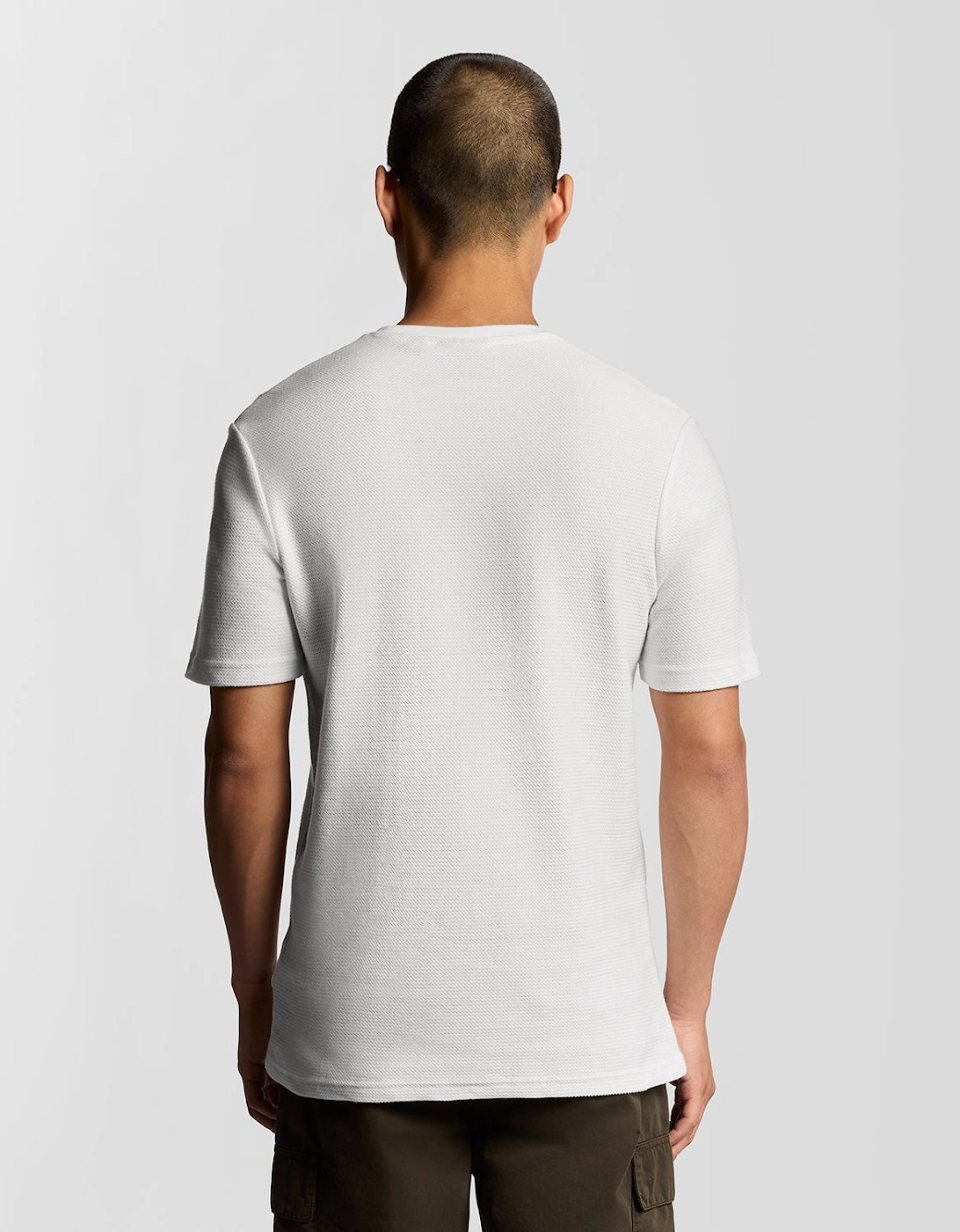 Jacquard Dobby Knit T-Shirt