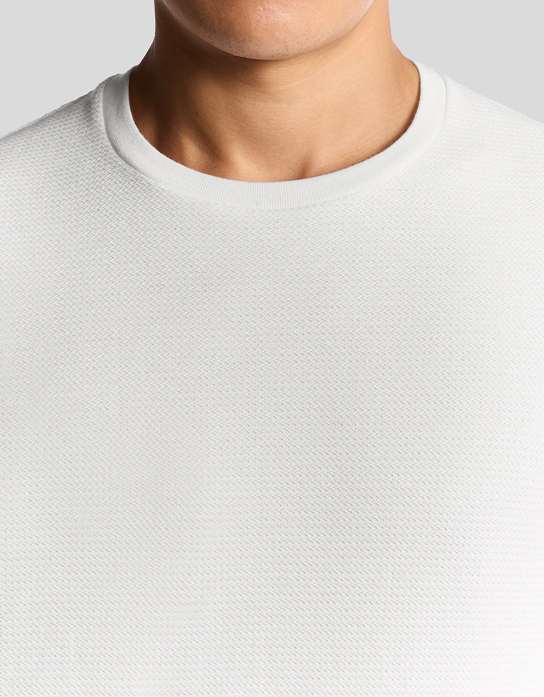 Jacquard Dobby Knit T-Shirt