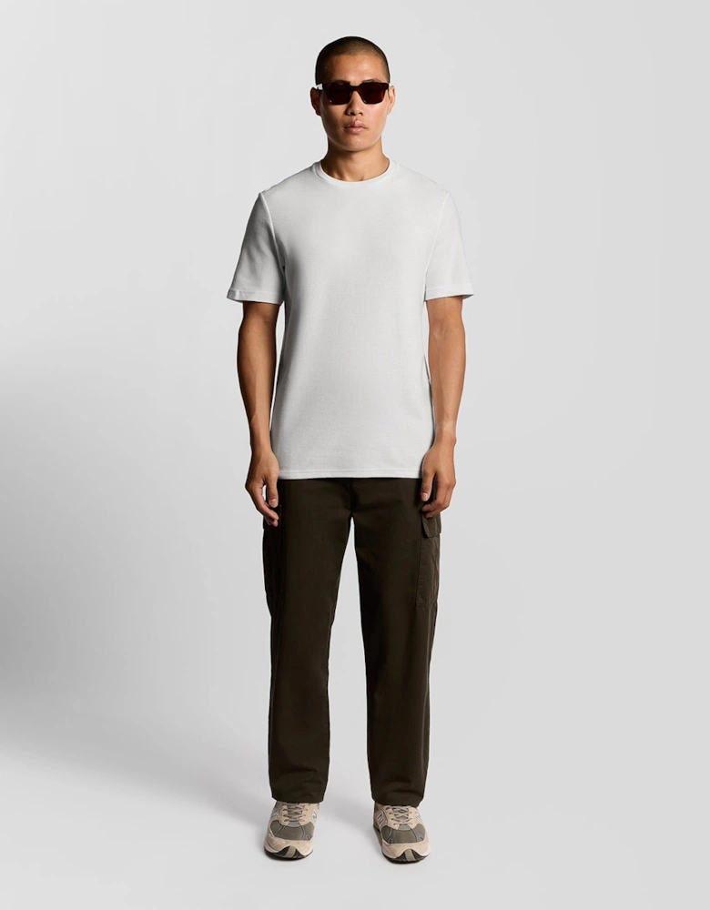 Jacquard Dobby Knit T-Shirt