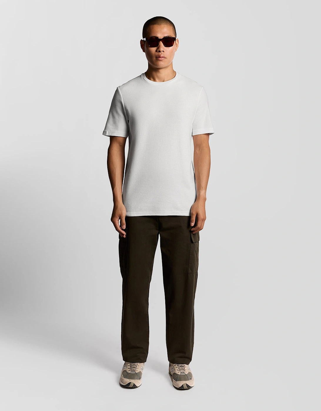 Jacquard Dobby Knit T-Shirt