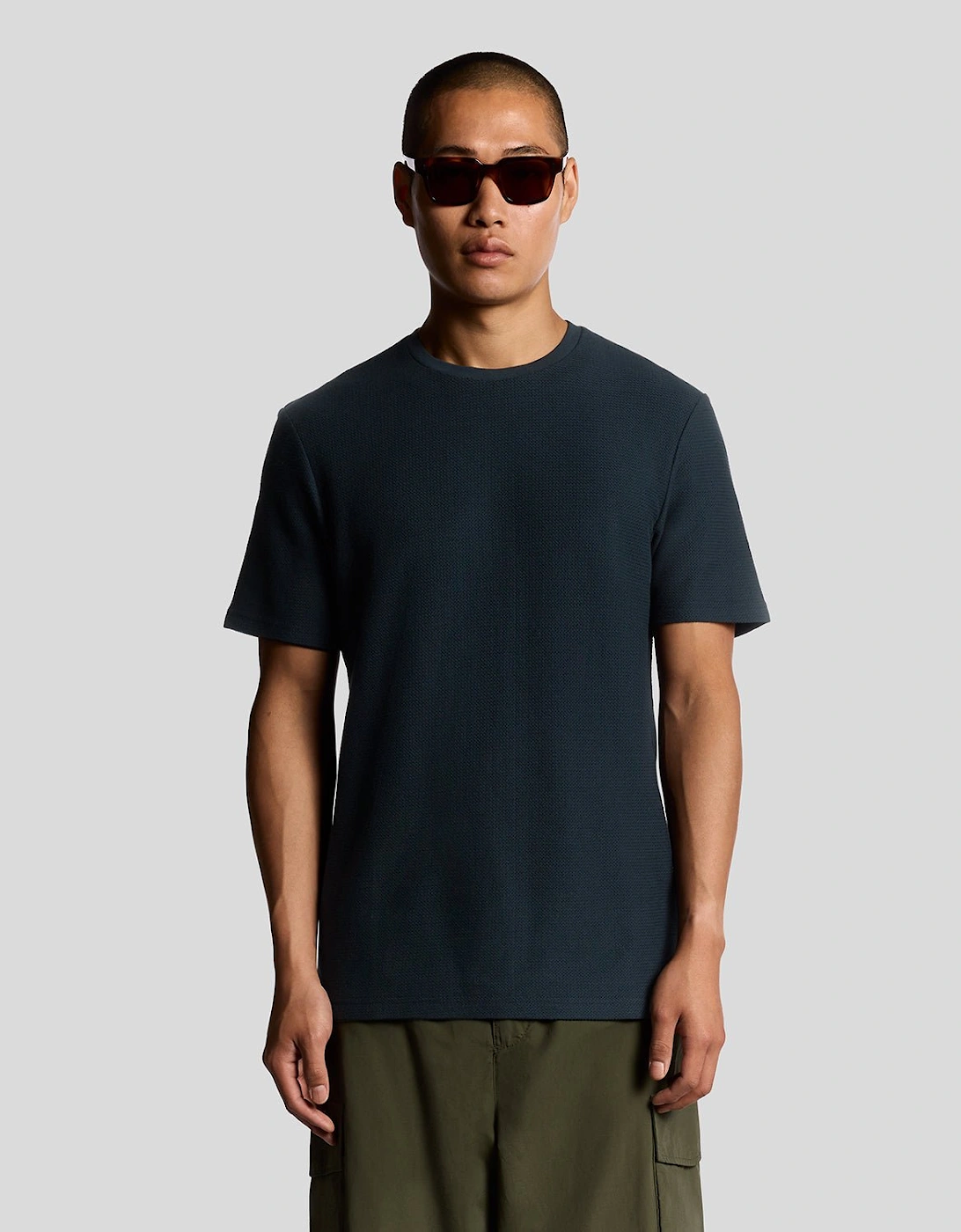 Jacquard Dobby Knit T-Shirt, 7 of 6
