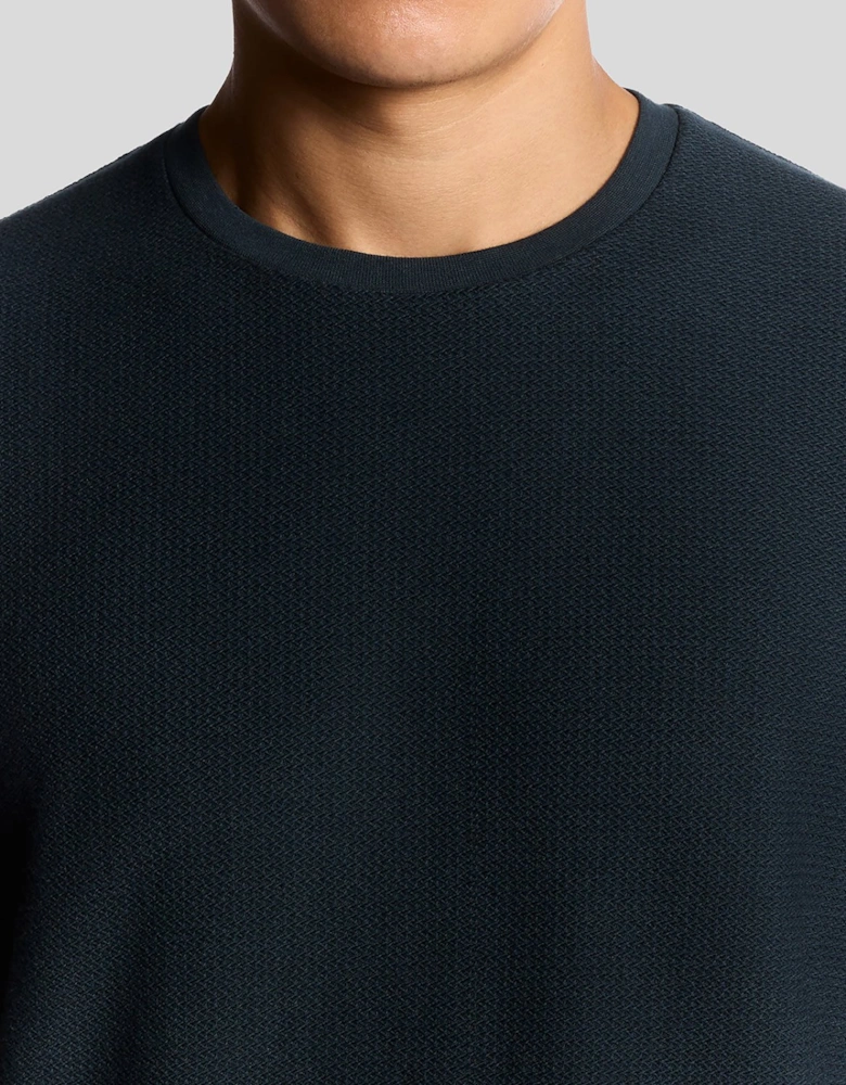 Jacquard Dobby Knit T-Shirt