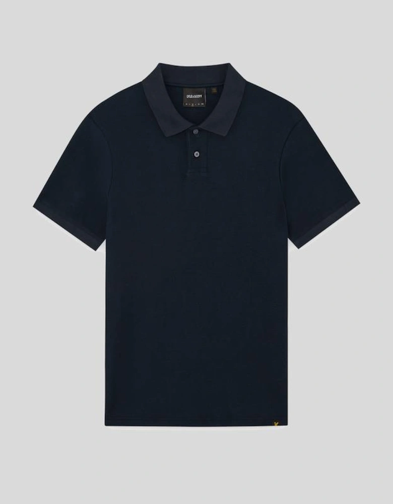 Jacquard Dobby Knit Polo Shirt