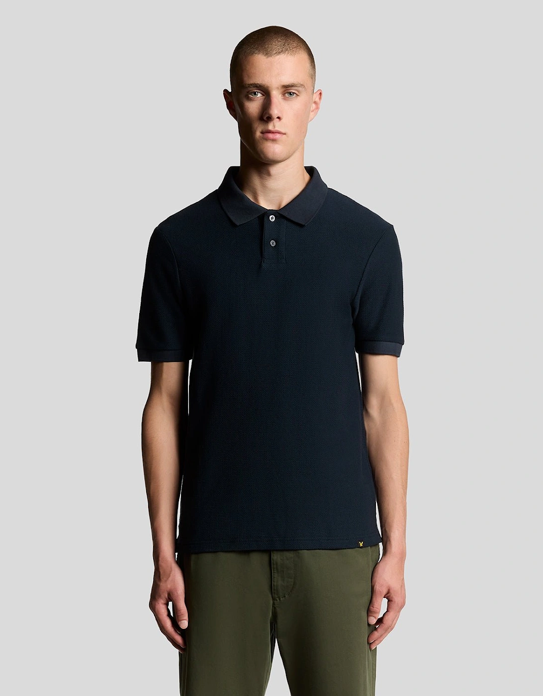 Jacquard Dobby Knit Polo Shirt, 7 of 6