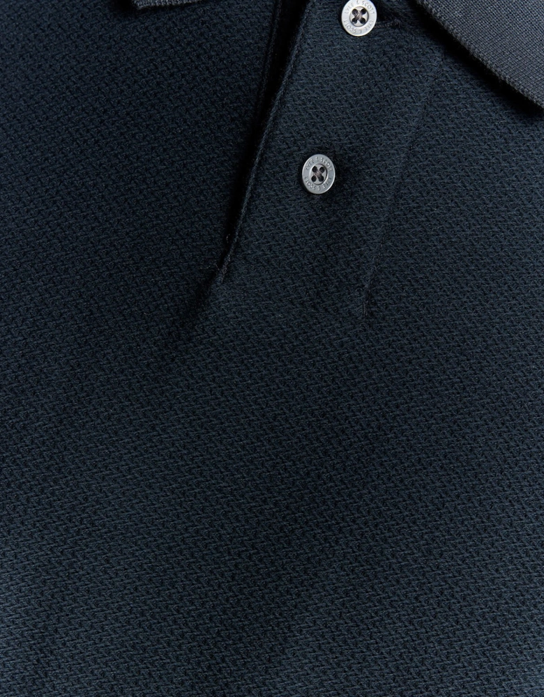Jacquard Dobby Knit Polo Shirt