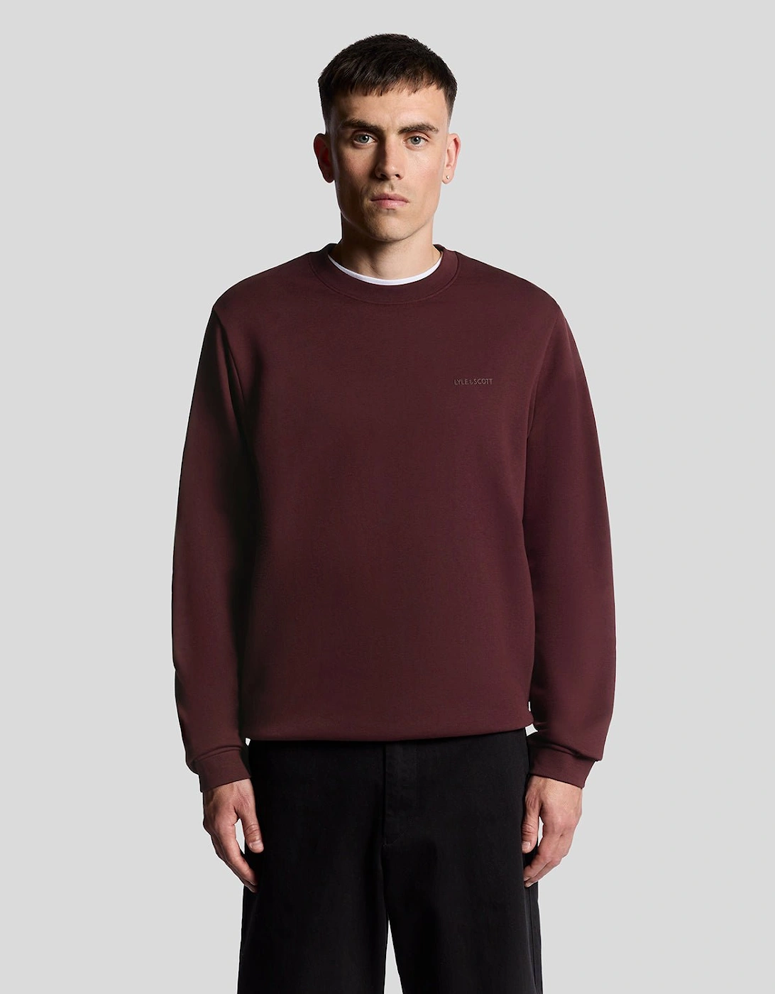 Brushback Fleece Crew Neck Sweatshirt, 7 of 6