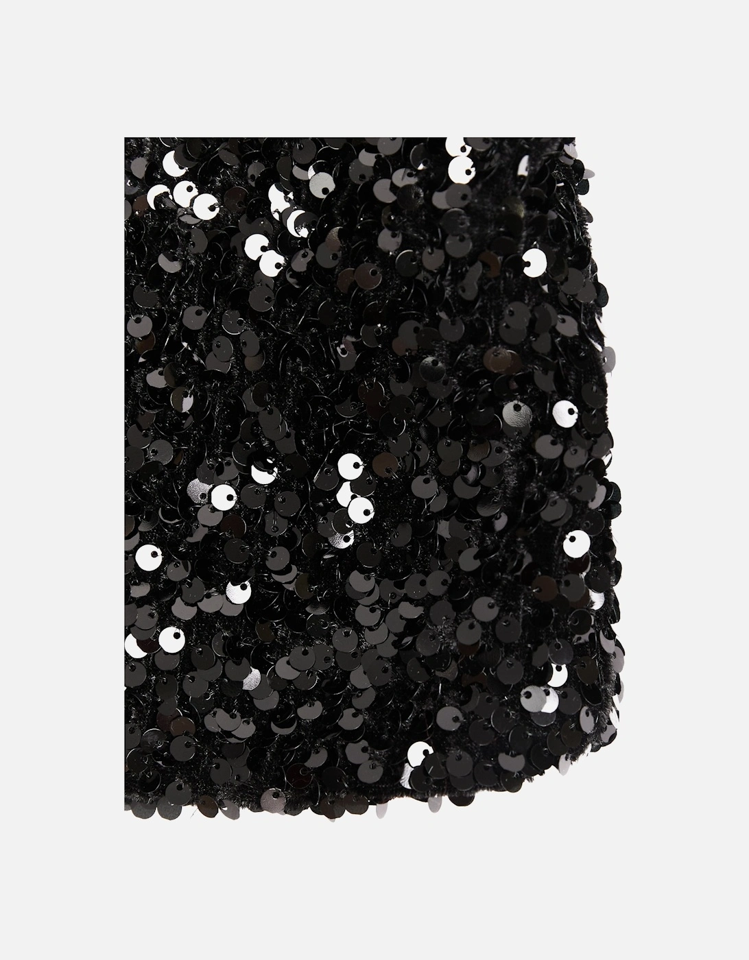 BCBGMAXAZRIA Girls Sequin Velvet Jacket in Black