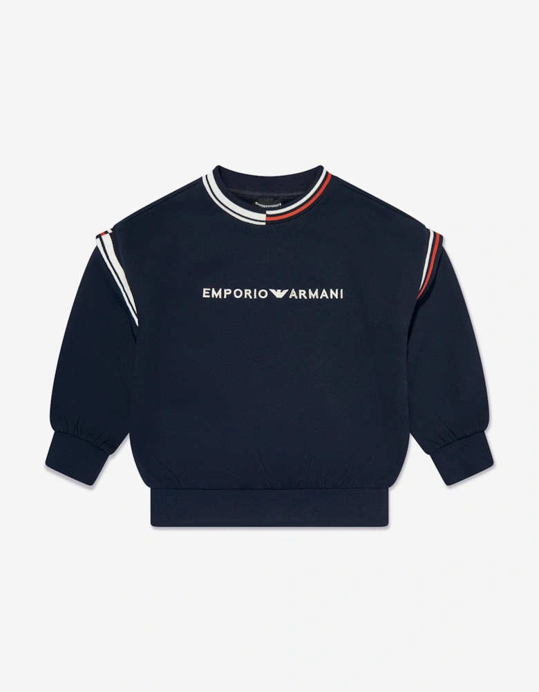 Boys Logo Sweatshirt in Navy