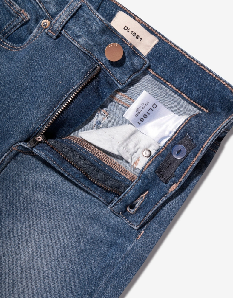 Girls Claire Boot Cut Jeans in Blue