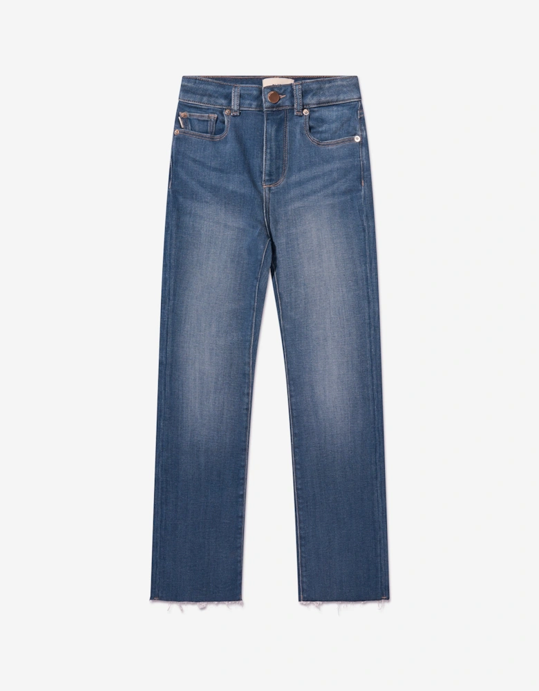 Girls Claire Boot Cut Jeans in Blue