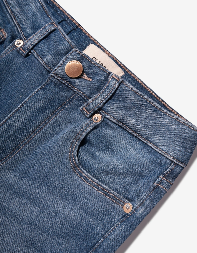 Girls Claire Boot Cut Jeans in Blue