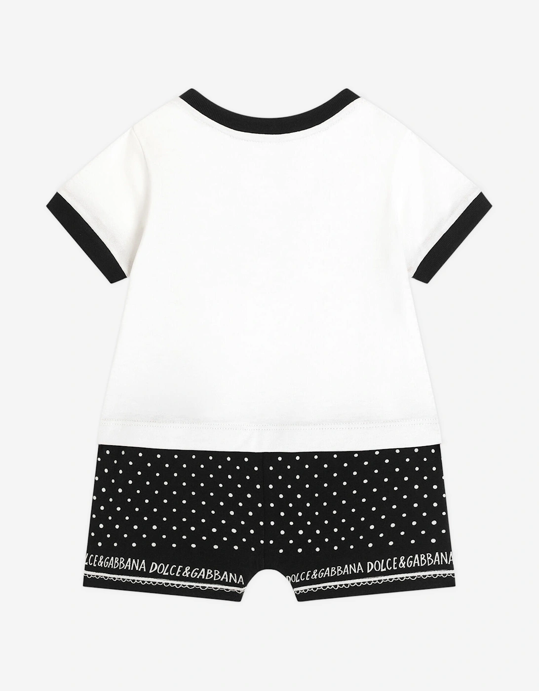 Baby Boys Romper Set in White