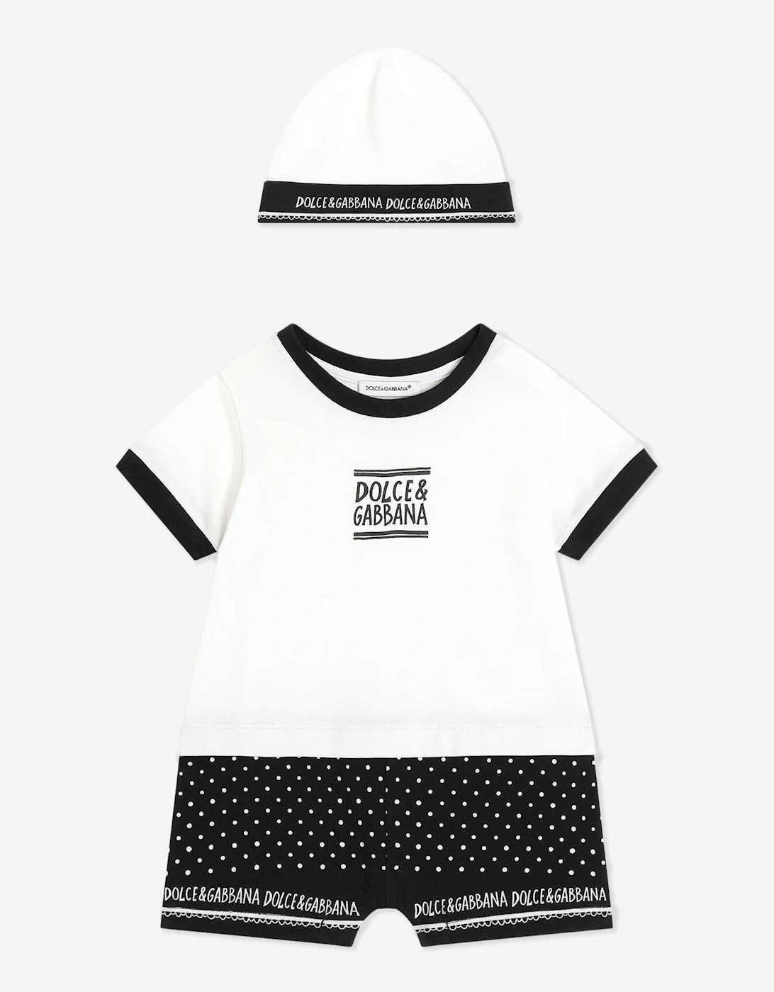 Baby Boys Romper Set in White, 5 of 4