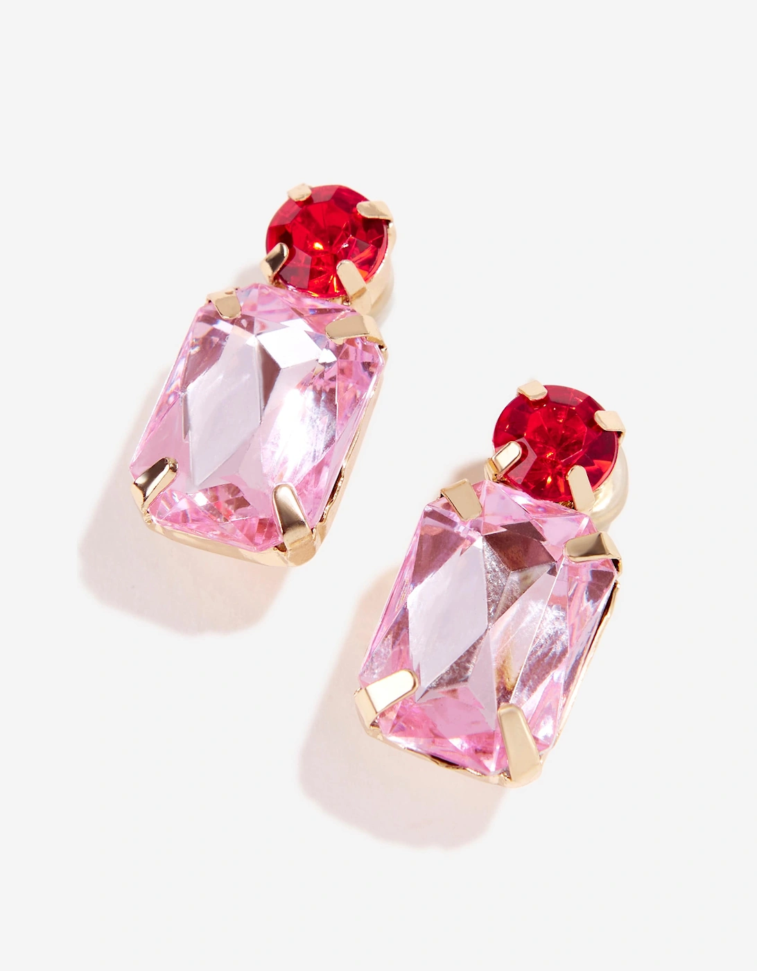Girls Dinner & Movie Clip-On Earring Set in Multicolour