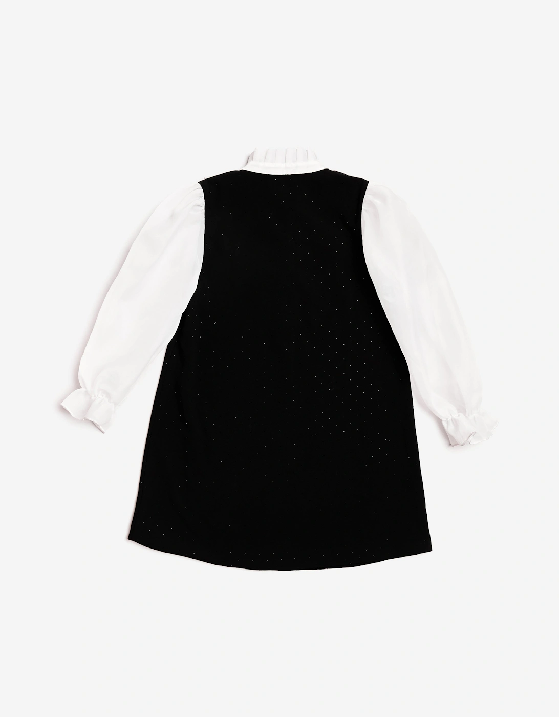 BCBGMAXAZRIA Girls 2 in 1 Tweed Dress in Black
