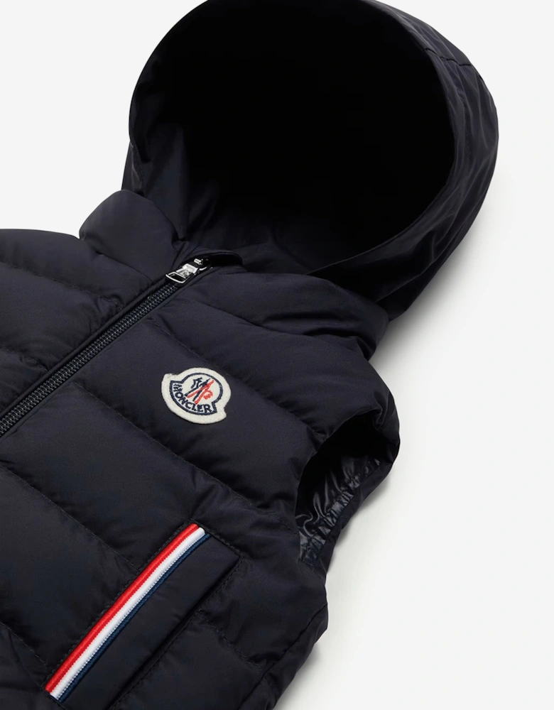 Baby Boys Down Padded Buang Gilet in Navy