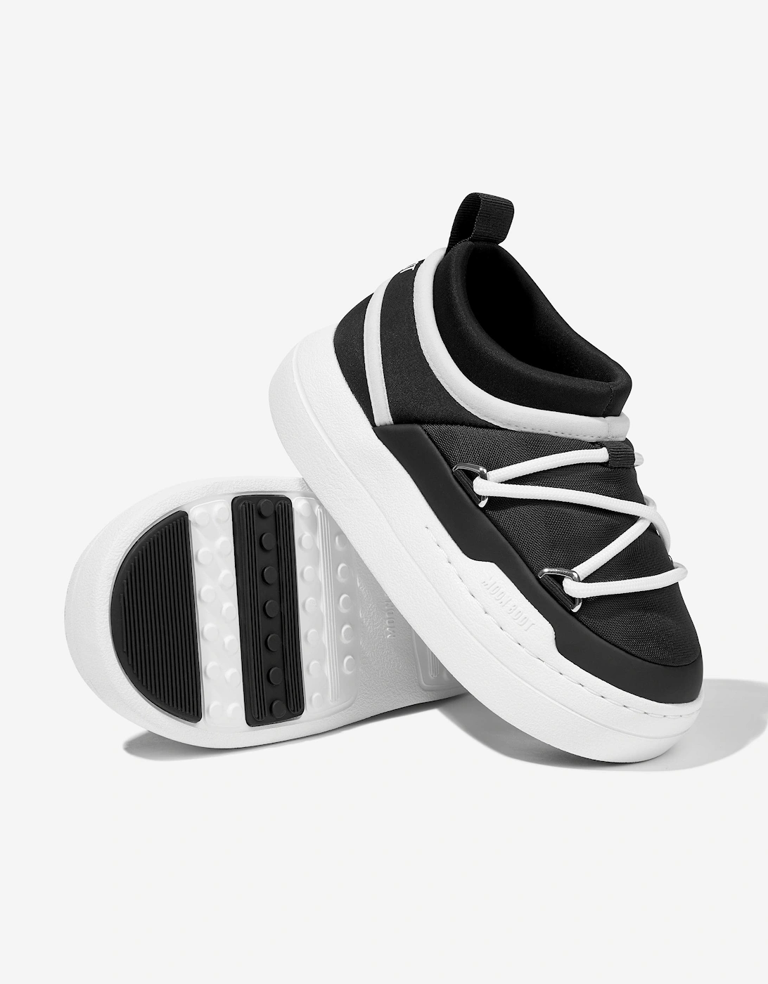 Moon Boot Kids JR Park Icon Trainers in Black