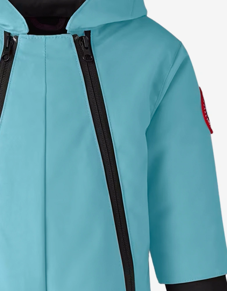 Baby Down Padded Lamb Snowsuit in Blue