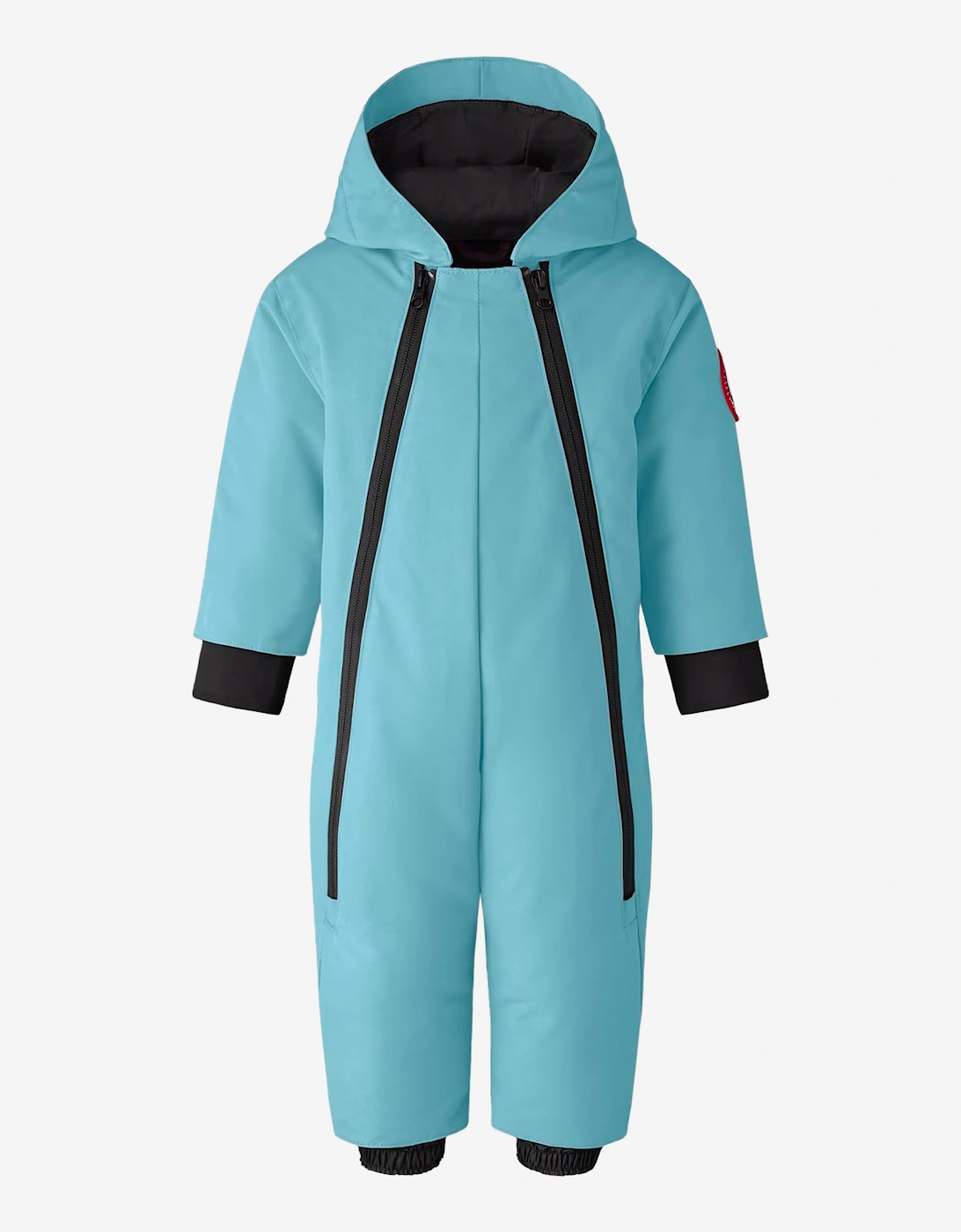 Baby Down Padded Lamb Snowsuit in Blue, 5 of 4